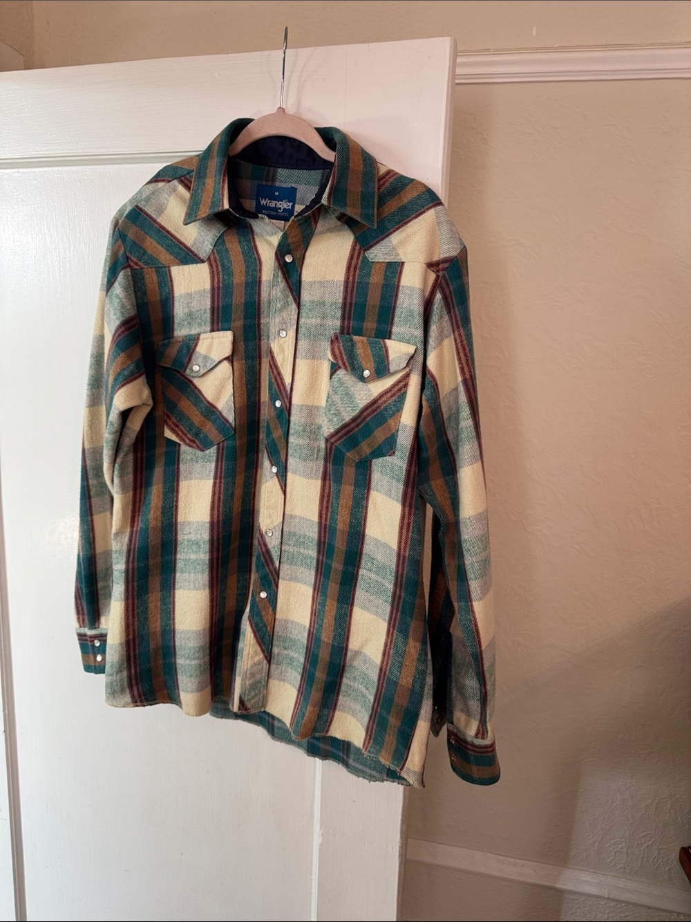 Wrangler Western Pearl Snap Flannel - Medium